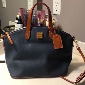Dooney and Burke Navy Satchel Tote